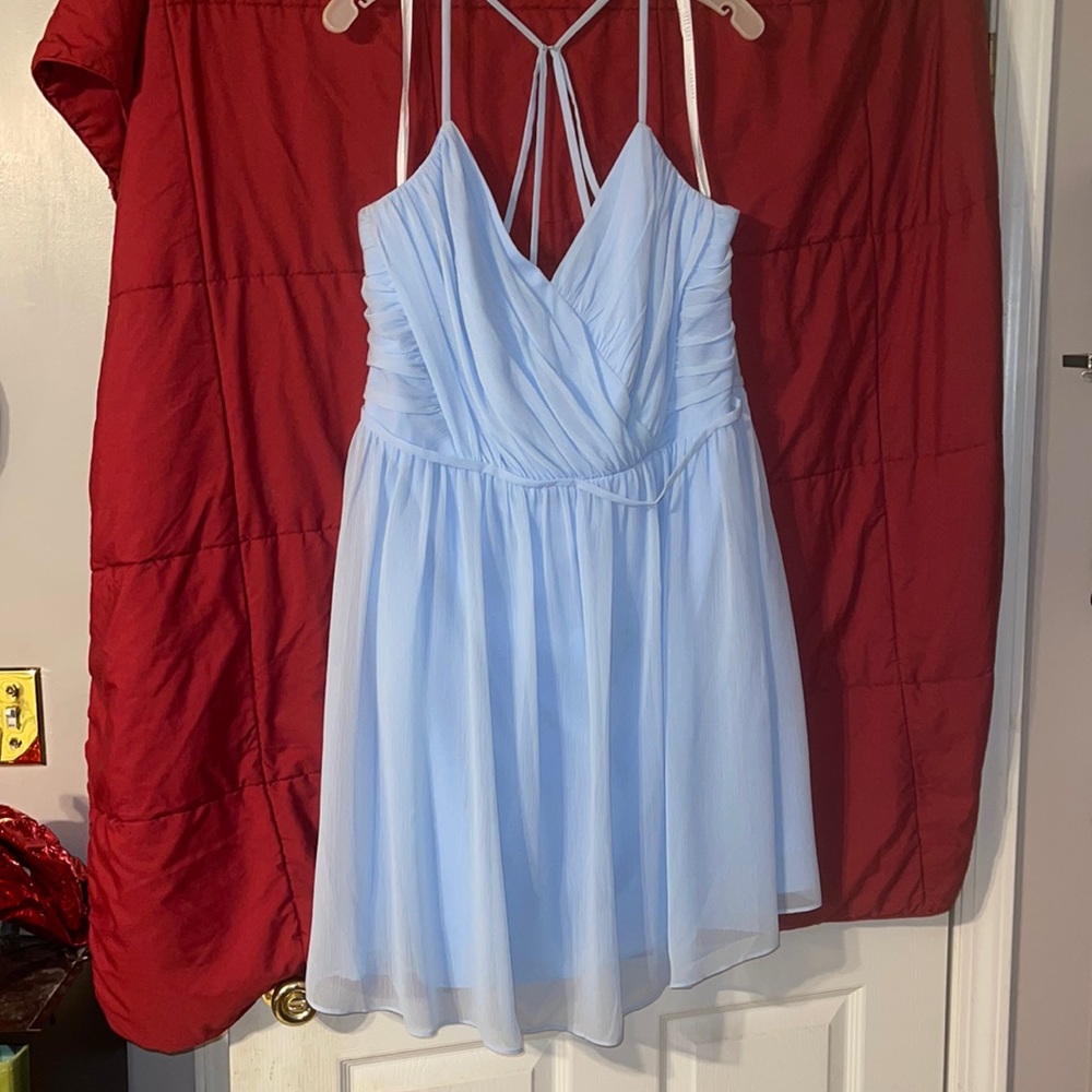 Women’s David’s Bridal Cocktail Dress Light Blue Size 18